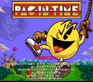 Pac-In-Time (USA) screen shot title